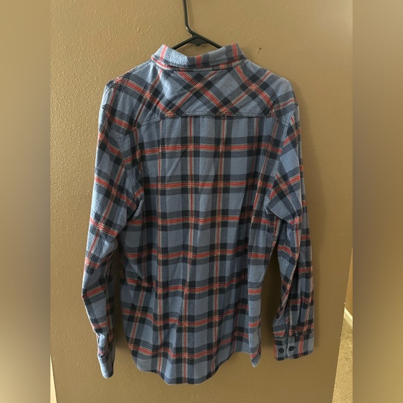 Brixton Bowery Lightweight Flannel - Blue / Red - L EUC - Picture 4 of 4